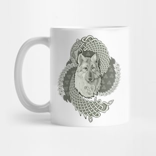 Celtic wolf Mug